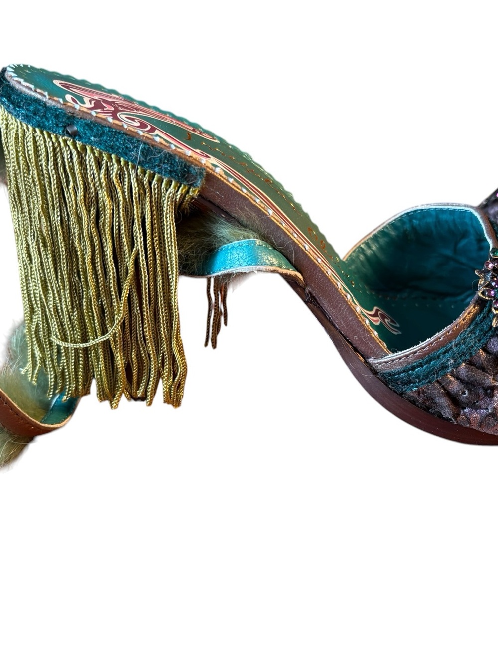 Fantastic Irregular Choice Fringed Heels Size 8 - Picture 6 of 12